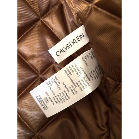 Calvin Klein Men's Classic Faux Shearling B-3 Bomber Jacket, 2XL-EUC - Picture 5 of 10